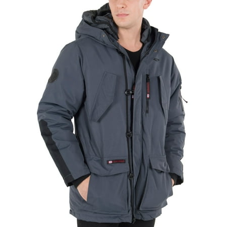 Canada Weather Gear Men's Insulated Parka (Best Down Parka Canada)