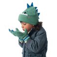 thumbnail image 3 of Flapjacks Knitted Fingerless Gloves w/Flap Dino, 3 of 4