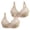 Beige, variant on 2-PACK Women Lifting Full Coverage Underwire Lace Bras Plus Size Unlined Breathable Bra for Heavy Breast Red 100D