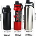 thumbnail image 3 of Double Wall Vacuum Insulated Bottle with Straw Lid Insulated Water Bottle Stainless Water Bottle Reusable Water Bottle Stainless Steel Water Bottle Sport Water Bottle Water Bottle Leakproof, 3 of 3