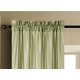 thumbnail image 3 of Cortina elegante de lujo MR2 de 2 piezas en color salvia, semitransparente, con bolsillo para barra, color liso, transparente, para ventana, tamaño 54" de ancho x 63" de largo cada panel., 3 of 3