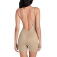 thumbnail image 2 of Miraclesuit Show Stopper Low Back All-In-One Bike Short - 2442 (Warm Beige, S), 2 of 4