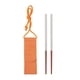 thumbnail image 1 of Palillos de viaje de 200 mm con bolsa, reutilizables, de acero inoxidable, de madera, portátiles, aptos para lavavajillas. Medio acero inoxidable, 1 of 9