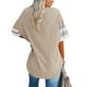 thumbnail image 1 of Camiseta de media manga NikouMX para mujer cuello en V suelta S M L XL 2XL, 1 of 4