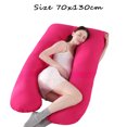 thumbnail image 5 of Almohada para embarazadas, almohada en forma de U desmontable y lavable, cojín grande, almohada de cintura, 5 of 5