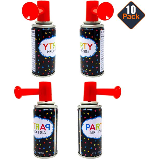 10 Air Horn Small Noise Maker Perfect for Parties, Baby Showers, Sports