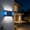 A, variant on QuanTara Solar Outdoor Wall Lights, Waterproof Motion Sensor Lights for Garden, Ambient Lighting for Villa Exterior, IP65 LED Channel Lights, 7.40x3.54in, 0.39lb, Black