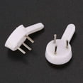 thumbnail image 6 of 80 Pcs Plastic Heavy Wall Picture Frame Hooks Hangers 3-Pin Small White, 6 of 8