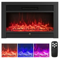 Giantex Electric Fireplace Insert, 33"  Inches Recessed Fireplace Heater, 750/1500W