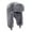 Gray-1, variant on Deago Men Women Winter Warm Plush Ushanka Russian Hat Windproof Trapper Hat with Earflaps Hunting Outdoor Hat