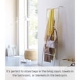 thumbnail image 3 of Yamazaki Home Leaning Storage Ladder, White, Steel, Supports 13.2 pounds, 3 of 5