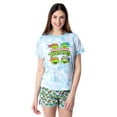 thumbnail image 7 of Teenage Mutant Ninja Turtles Women's Tie-Dye Sleep Pajama Set Short, 7 of 7