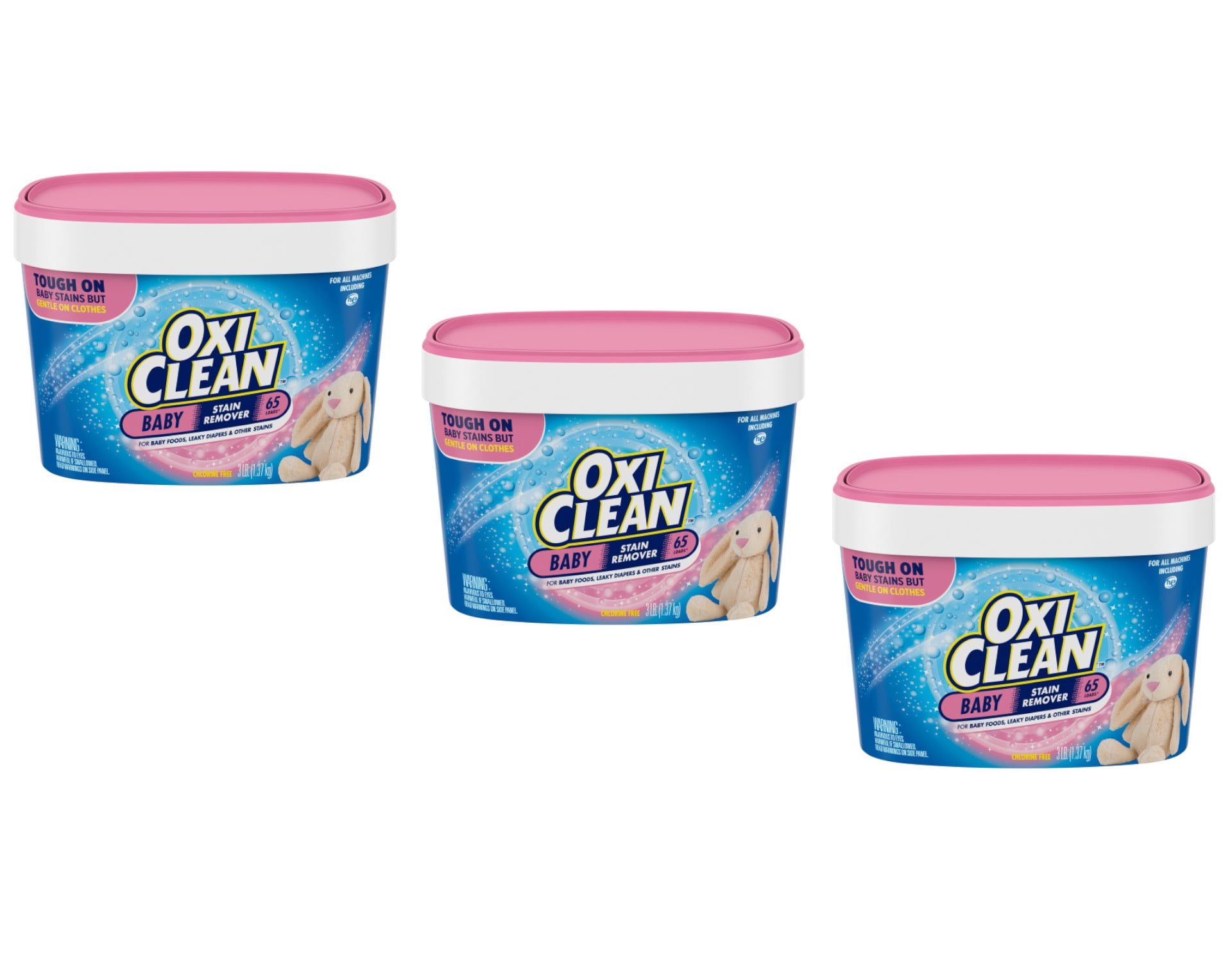 OxiClean Baby Stain Soaker, 3lbs. Pack of 3