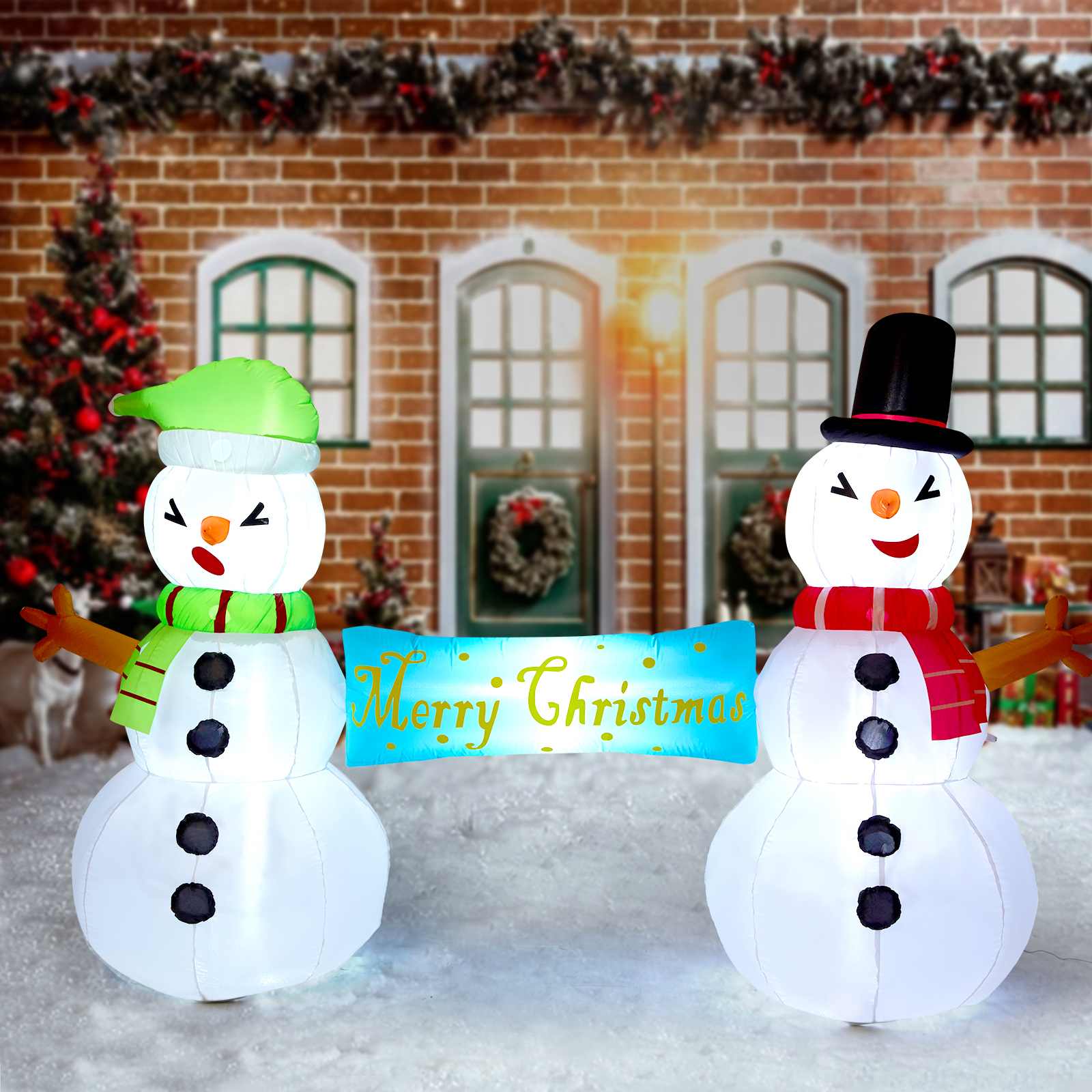 DSstyles Christmas Inflatables 8.7Ft Christmas Decorations Outdoor