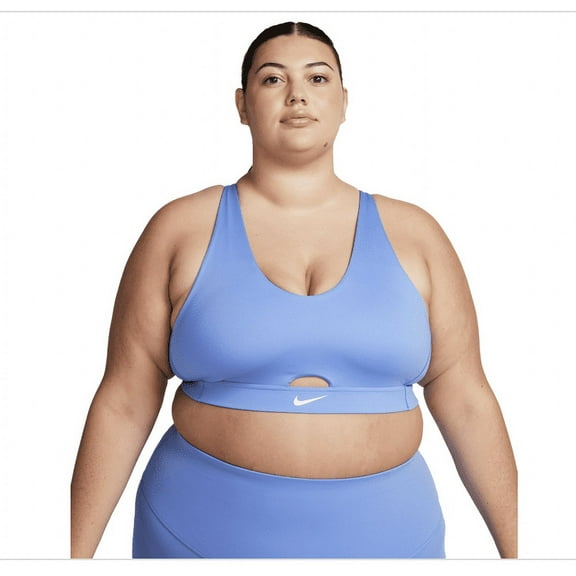 Nike Plus Size Active Indy Plunge Cutout Medium-Support Padded Sports Bra