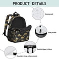 thumbnail image 4 of Excavator and Loader Black Pattern Backpack for School, Cute School Bag with Adjustable Shoulder Straps and Padded Back, 15"x11.42"x5.5", 4 of 5