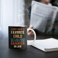 thumbnail image 3 of PEONAVET Mug Lettering Vintage I Don't Have Favorite Child Daughter Mug, 3 of 5