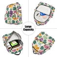 thumbnail image 5 of FORMRS Mini Backpack Purse for Women Travel Daypack Casual Shoulder Bag, Purple Clover Pattern, 5 of 7