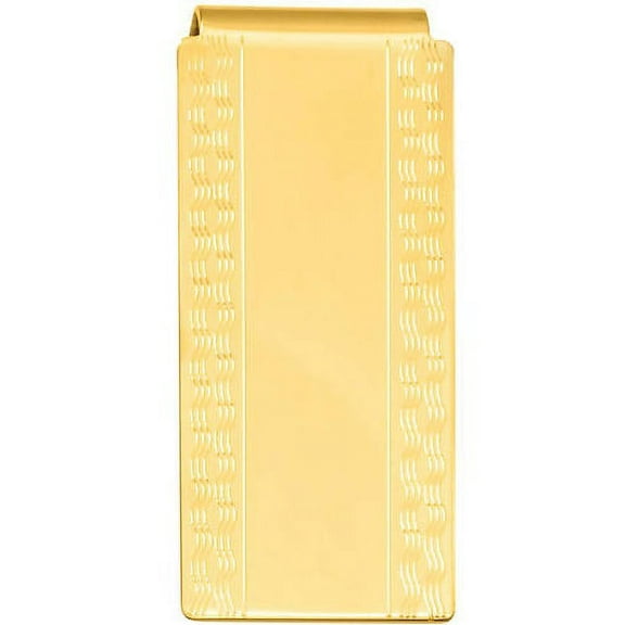 Primal Gold-plated Kelly Waters Patterned Edge Hinged Money Clip