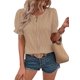 thumbnail image 2 of Tops de Verano de Corta para Mujer Color Caqui XXL, 2 of 7