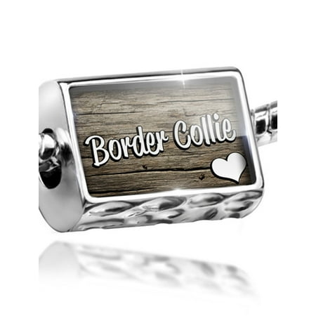 Scottish Border Collie - Bead Border Collie, Dog Breed Scotland, England, Wales Charm Fits All European Bracelets