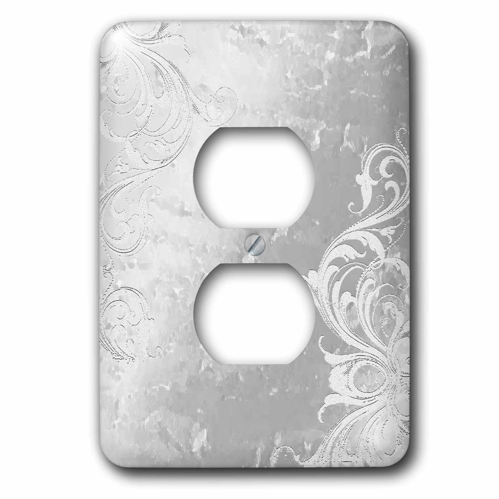 3dRose Design on Silver 2 Plug Outlet Cover (lsp_40334_6)