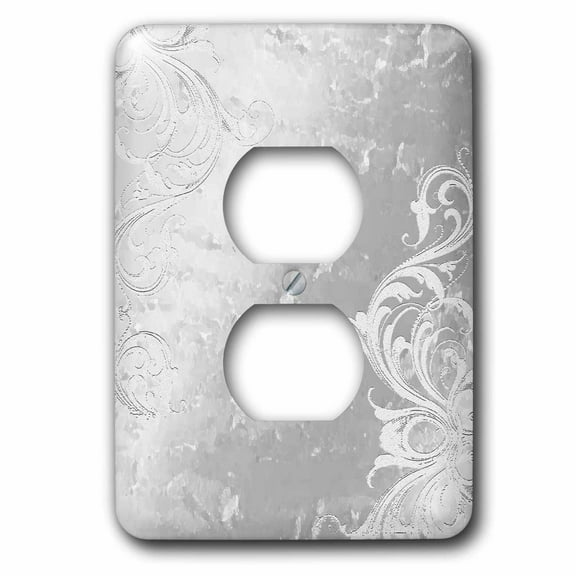 3dRose, Design on Silver, 2 plug outlet cover