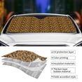 thumbnail image 3 of Yiaed Snake Skin Print Car Windshield Sunshade Front Auto Car Front Window Sun Shade Foldable Sun Visor Shield Cover Auto Accessories for Sedan SUV Truck-Small, 3 of 5