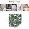 thumbnail image 4 of Green Palm Leaves Cloth Napkins, Summer Tropical Leaf Vintage Washable and Reusable Dinner Napkins Set of 4, Table Napkin for Kitchen Party Birthday Wedding Hotel Housewarming 20"x20", 4 of 8