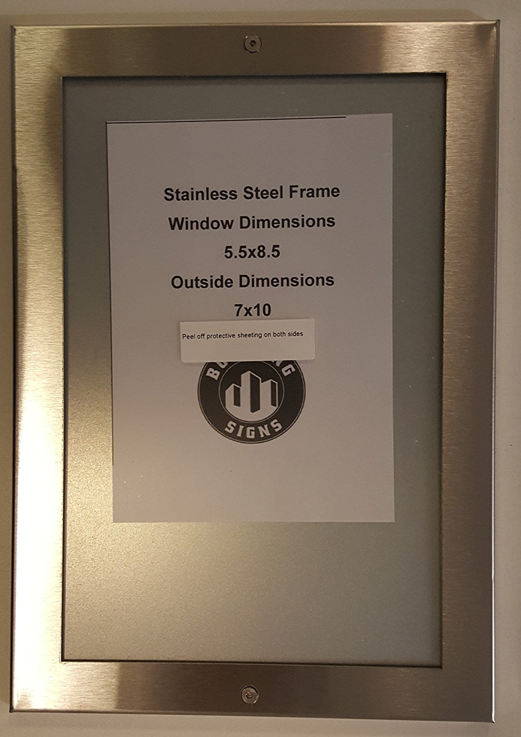 Heavy Duty - Aluminum ref1020 Elevator Notice Frame 8.5 x 11 