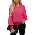 thumbnail image 4 of Women's Sequin Formal Long Sleeve Chiffon Shirt Blouse, 4 of 4