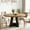 Black Brown, variant on Fnova 47" Round Dining Table for 4 People, Modern Farmhouse Wooden Kitchen Table, Walnut (Chairs Not Included)