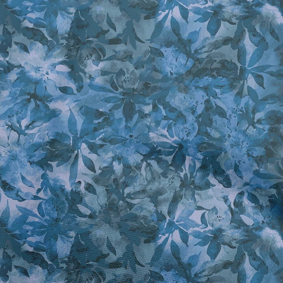 oneOone Polyester Spandex Blue Fabric Abstract Floral Quilting Supplies Print Sewing Fabric By The Yard 56 Inch Wide-1htg-2rb