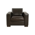 thumbnail image 4 of Freya Contemporary Oversized Genuine Leather Chair by Naomi Home-Color:Espresso, 4 of 4