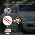 thumbnail image 3 of Yazoeia 2PCS Car Rear View Mirror Stickers, Waterproof Auto Side Rearview Mirrors Decal Stripes, Universal Anti-Collision Striped Automotive Warning Stripes for Most Vehicles (Red) CJC912-114717, 3 of 6