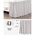 thumbnail image 3 of Black Stripe Wrap Around Bed Skirts for Queen Bed 16" Drop,Bed Skirt with Adjustable Elastic Belt Dust Ruffle Bed Valance for Bedroom Hotel Modern Abstract Vertical Stripes Beige Bed Frame Cover, 3 of 7