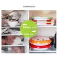 thumbnail image 6 of Yuedong Food Preservation Tray Vacuum Seal eusable Stackable Food Storage Organization Container Sets with Plastic Fresh Lid, 6 of 18