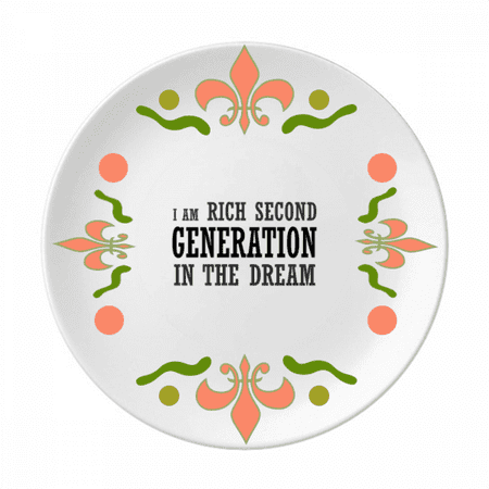 

Rich Second Generation Art Deco Fashion Flower Ceramics Plate Tableware Dinner Dish