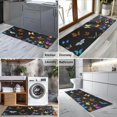 thumbnail image 2 of Black Blue Orange Butterfly Pattern Kitchen Rug Mat,Kitchen Runner Rugs Non Skid Washable,Decorative Kitchen Floor Mats for Kitchen,Sink,Laundry,17"X47", 2 of 5