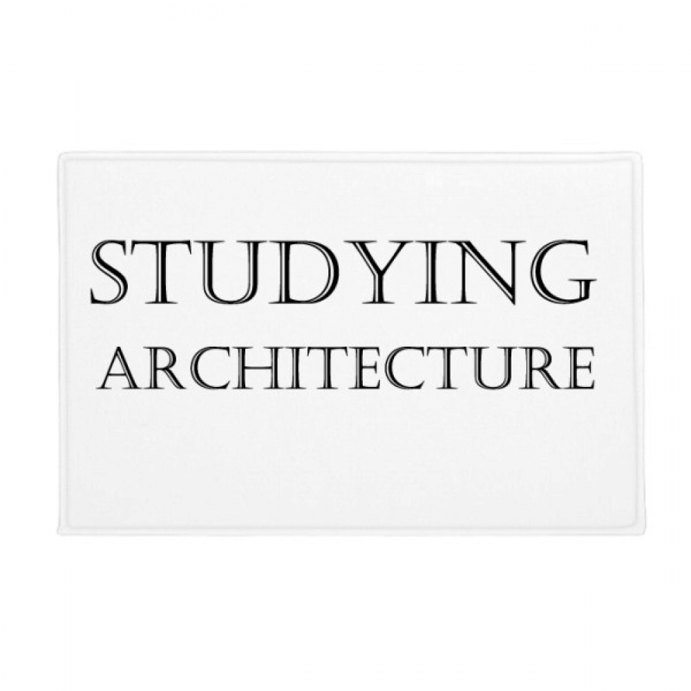 Short Phrase Studying Architecture Ground Mat Non Slip Floor Bathroom