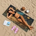 thumbnail image 3 of Wobogo Chubby Bengal Cat Beach Towel Sand Free Quick Dry Absorbent Thin Compact Towels for Vacation Trips to Swimming Pool Camping Beaches, 3 of 7