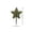 Green-1, variant on Two Star Shaped Artificial Topiary Plant Patriotic Themed Decor for Indoor Outdoor Holiday Celebration Centerpiece Display