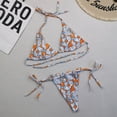 thumbnail image 2 of Conjunto de bikini dividido con estampado de contraste de pecho alto sexy para mujer Conjuntos de traje de baño de dos piezas Fridja nalpqowj59169, 2 of 3