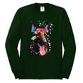 thumbnail image 2 of Wild Bobby Dean Russo German Shepherd Dog Lover Men Long Sleeve Shirt, Forest Green, 3X-Large, 2 of 5