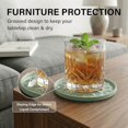 thumbnail image 4 of Silicone Coasters for Drinks[6 Pack, Sage Green] Diamond Design Cup Mat with Holder for Tabletop Protection Non Slip, Non Stick, Coffee Table Decor, Great Gift for Any Occasion, 4 of 7