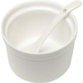 thumbnail image 5 of MyGift 3.5-Inch Ceramic Condiment Dip Sauce Ramekins Set with Bamboo Sampler Tray, 5 of 5