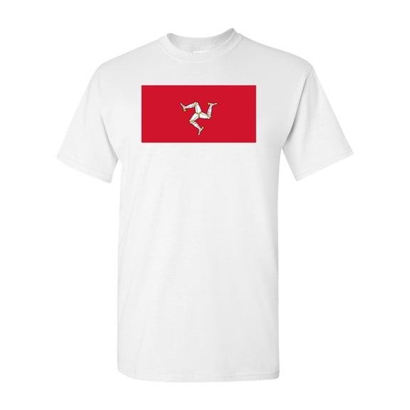 Isle Of Man Country Flag Adult DT T-Shirt Tee