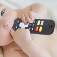 thumbnail image 1 of Baby Teething Baby Hand Chewing Toy for Toddlers Black and White CUTICAT juguetes para masticar la dentición, 1 of 8