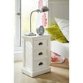 thumbnail image 5 of Classic White Three Drawer Nightstand, 5 of 9