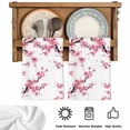 thumbnail image 5 of Pink Flowers Kitchen Towels Set of 4, Pink Blossoms Botanical Floral Branches Absorbent Dish Towels for Kitchen, Microfiber Hand Towel, Quick Drying Tea Towel for Cleaning Decorative Dishcloths, 5 of 7